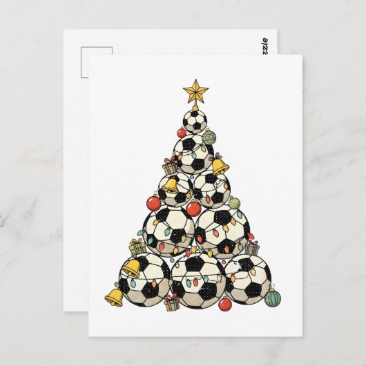 Soccer Christmas Tree Briefkaart (Voorkant / Achterkant)