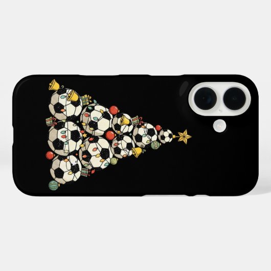 Soccer Christmas Tree Case-Mate iPhone Case (Achterkant (horizontaal))