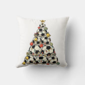 Soccer Christmas Tree Kussen (Achterkant)