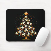 Soccer Christmas Tree Santa Xmas Girls Boys Men Ki Muismat (Met muis)