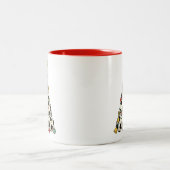 Soccer Christmas Tree Tweekleurige Koffiemok (Center)