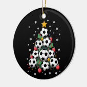 Soccer Christmas Tree Xmas Player Sports Lover Keramisch Ornament (Links)