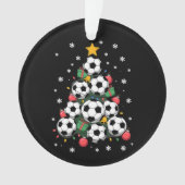 Soccer Christmas Tree Xmas Player Sports Lover Ornament (voorkant)