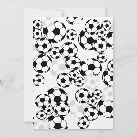 Soccer Classic Party Uitnodiging (Achterkant)