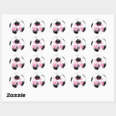 Soccer Classic Round Sticker (Vel)