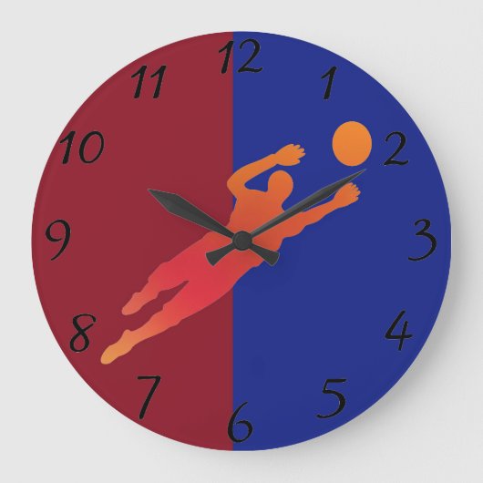 Soccer Clock Grote Klok (Voorkant)