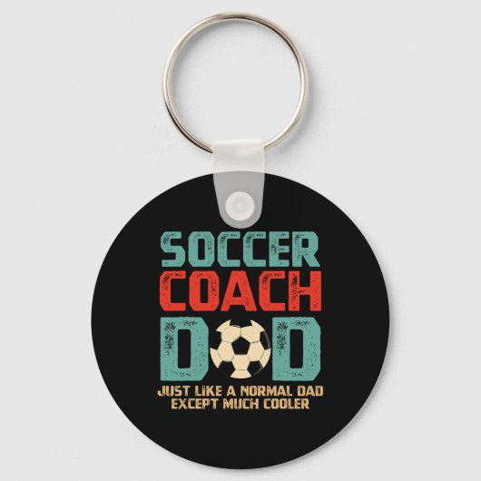 Soccer Coach Dad Sleutelhanger (Voorkant)