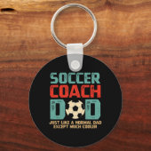 Soccer Coach Dad Sleutelhanger (Voorkant)