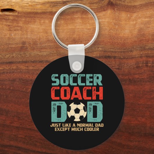Soccer Coach Dad Sleutelhanger (Voorkant)