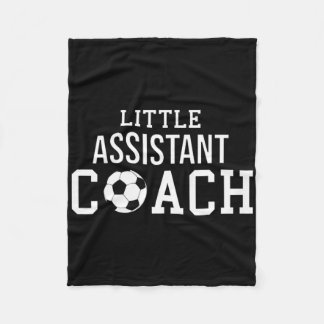 Soccer Coach Shirt - Little Istant Coach Child Hel Fleece Deken
