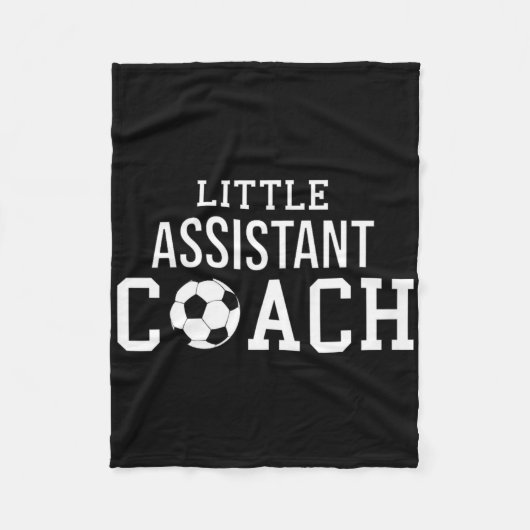 Soccer Coach Shirt - Little Istant Coach Child Hel Fleece Deken (Voorkant)
