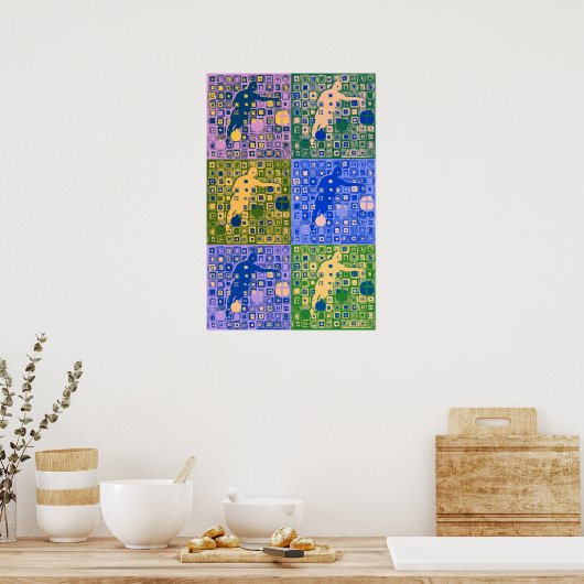 Soccer Collage Soccer Art 2014 futebol Futbol Poster (Keuken)