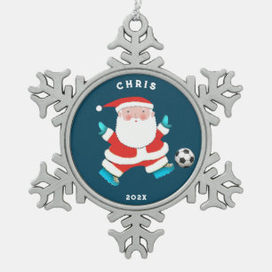 Soccer Collectible Tin Sneeuwvlok Ornament