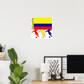 Soccer Colombia Poster (Thuiskantoor)