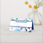 SOCCER COLORED Bar Bat Mitzvah Seating Escort Plaatskaartje<br><div class="desc">Welkom in mijn winkel! Wist je dat je deze kleur kunt maken? Het is waar,  ook ik kan u helpen dit op om het even welke manier aan te passen! E-mail me verzoeken in marlalove@hotmail.com</div>