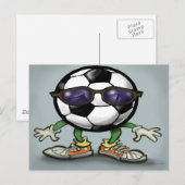 Soccer Cool Briefkaart (Voorkant / Achterkant)