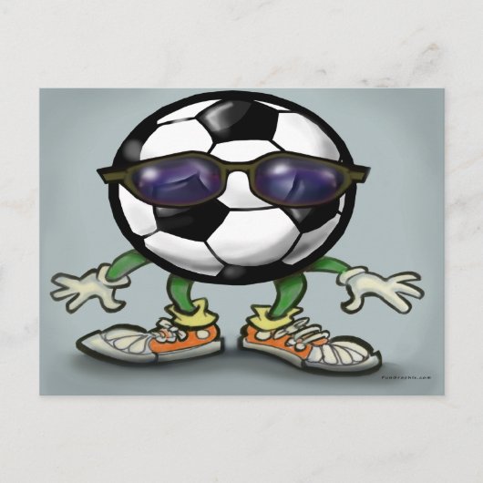 Soccer Cool Briefkaart (Voorkant)