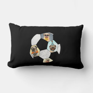 Soccer Cool Dog Pug Life Pug Birthday Cute Pug Kussen