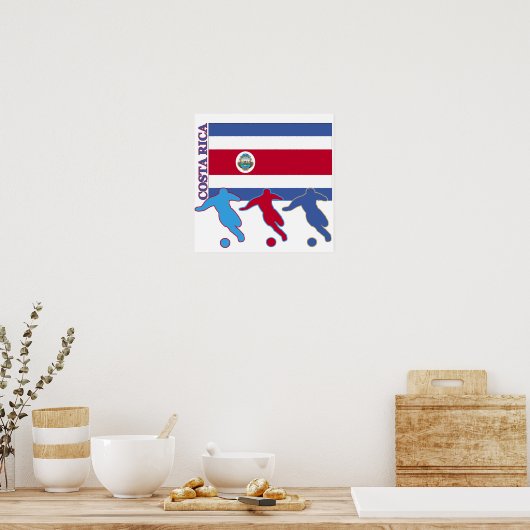 Soccer Costa Rica Poster (Keuken)