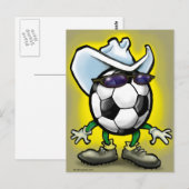 Soccer Cowboy Briefkaart (Voorkant / Achterkant)