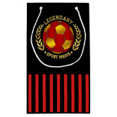 Soccer Crest Design Klein Cadeauzakje (Achterkant)