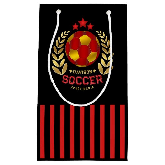 Soccer Crest Design Klein Cadeauzakje (Voorkant)