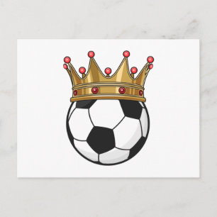 Soccer Crown King Briefkaart