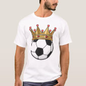 Soccer Crown King T-shirt (Voorkant)