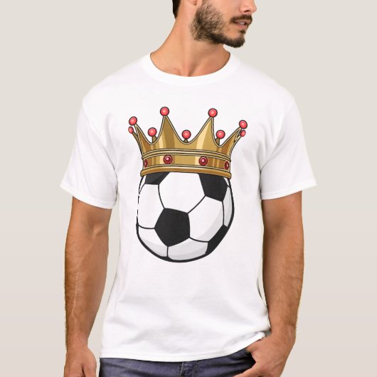 Soccer Crown King T-shirt (Voorkant)