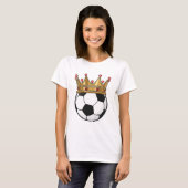 Soccer Crown King T-shirt (Voorkant volledig)