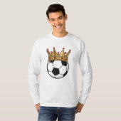 Soccer Crown King T-shirt (Voorkant volledig)