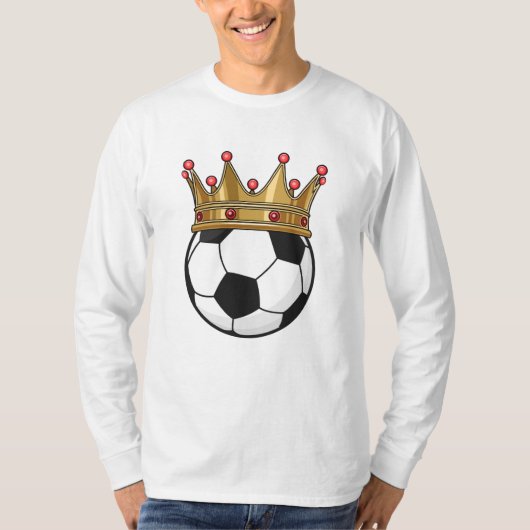 Soccer Crown King T-shirt (Voorkant)