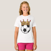 Soccer Crown King T-shirt (Voorkant volledig)
