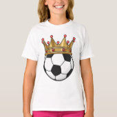 Soccer Crown King T-shirt (Voorkant)