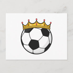 Soccer Crown Queen Briefkaart