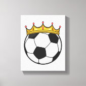 Soccer Crown Queen Canvas Afdruk (Voorkant)