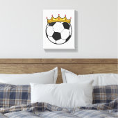 Soccer Crown Queen Canvas Afdruk (Insitu (Slaapkamer))