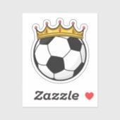 Soccer Crown Queen Sticker (Vel)