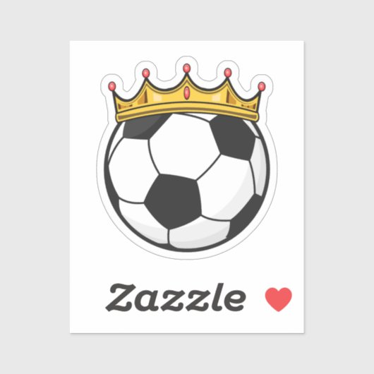 Soccer Crown Queen Sticker (Vel)