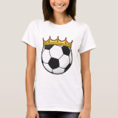 Soccer Crown Queen T-shirt (Voorkant)