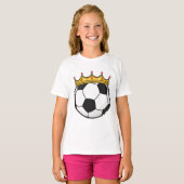 Soccer Crown Queen T-shirt (Voorkant volledig)