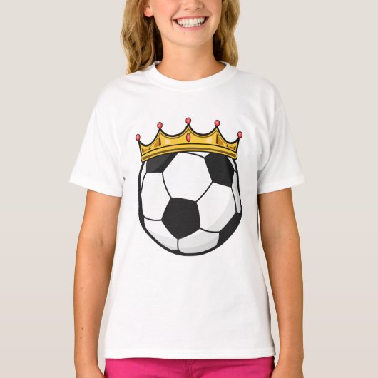 Soccer Crown Queen T-shirt (Voorkant)