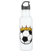 Soccer Crown Queen Waterfles (Voorkant)