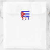 Soccer Cuba Ronde Sticker (Tas)