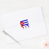 Soccer Cuba Ronde Sticker (Envelop)