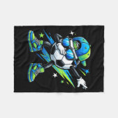 Soccer Dabbing Srts Cool Boys Girls Game Day Srt  Fleece Deken (Voorkant (Horizontaal))