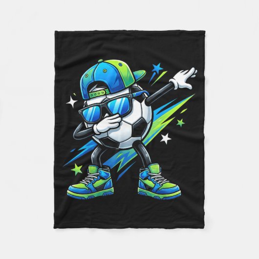 Soccer Dabbing Srts Cool Boys Girls Game Day Srt  Fleece Deken (Voorkant)