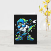 Soccer Dabbing Srts Cool Boys Girls Game Day Srt  Kaart (Gele Bloem)