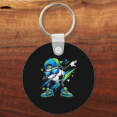 Soccer Dabbing Srts Cool Boys Girls Game Day Srt  Sleutelhanger (Voorkant)