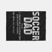 Soccer Dad _5  Fleece Deken (Voorkant (Horizontaal))